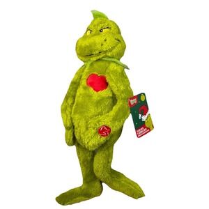 Dr Seuss' How the Grinch Stole Christmas, Grinch Plush with Lights, 19 inches